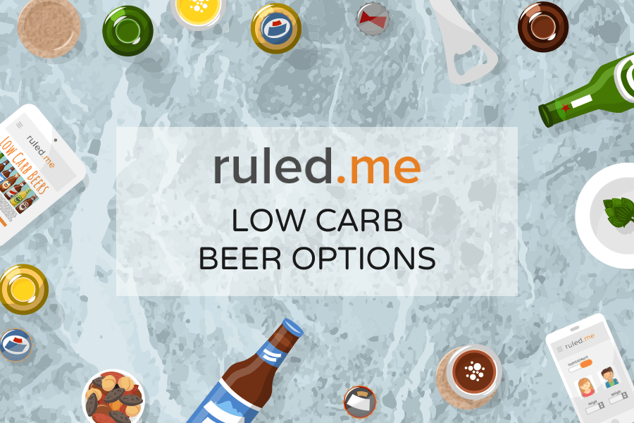 Red Blue Light Lime Logo - Low Carb and Ketogenic Beer Options | Ruled Me