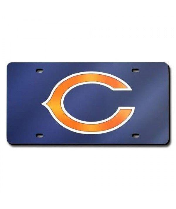 Bears C Logo - Buy NFL Chicago Bears C Logo Laser-Cut Auto Tag (Blue) Online at Low ...
