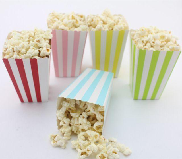 Red Blue Light Lime Logo - Free DHL 720pcs Mixed Paper Popcorn Boxes Wholesale, Red, Lime Green
