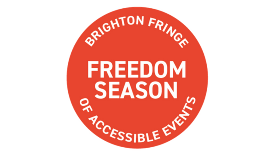 Fringed Red Circle Brand Logo - Freedom Season | Brighton Fringe