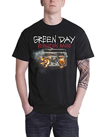 Green Day Band Logo - Green Day T Shirt Revolution Radio Album Cover Band Logo Official ...