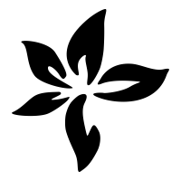 Black Flower Logo - Flower Logo Icons