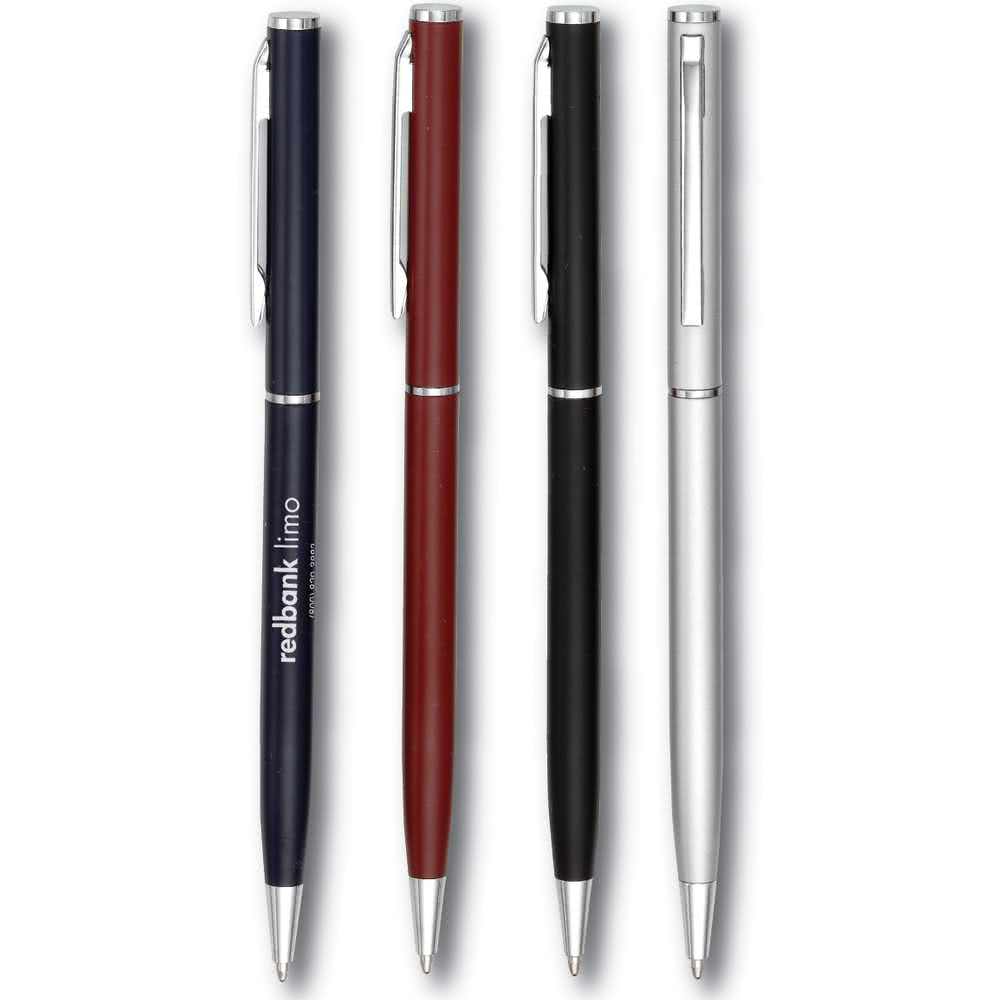Twist Pen Logo - Promotional Slim Twist Pens with Custom Logo for $0.274 Ea