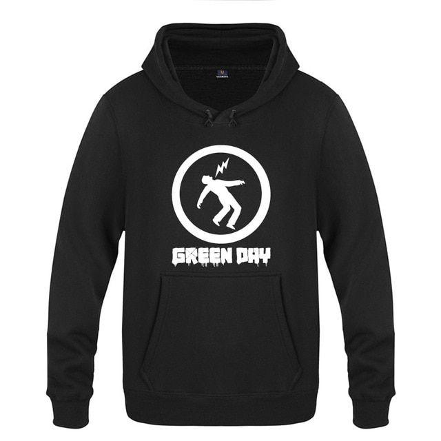 Green Day Band Logo - Green day Hoodie Cotton Winter Teenages Fist Green Days Band Logo ...