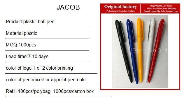 Twist Pen Logo - Best selling cheap ball pen printed logo school stationery plastic ...