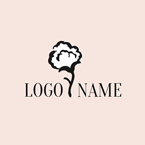 Black Flower Logo - Free Flower Logo Designs. DesignEvo Logo Maker