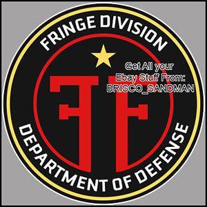 Fringed Red Circle Brand Logo - Fridge Fun Refrigerator Magnet FRINGE Division TV Logo A