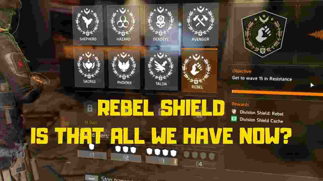 The Division Phoenix Shield Logo - The Division Rebel Shield and Short Recap of The Current State of ...