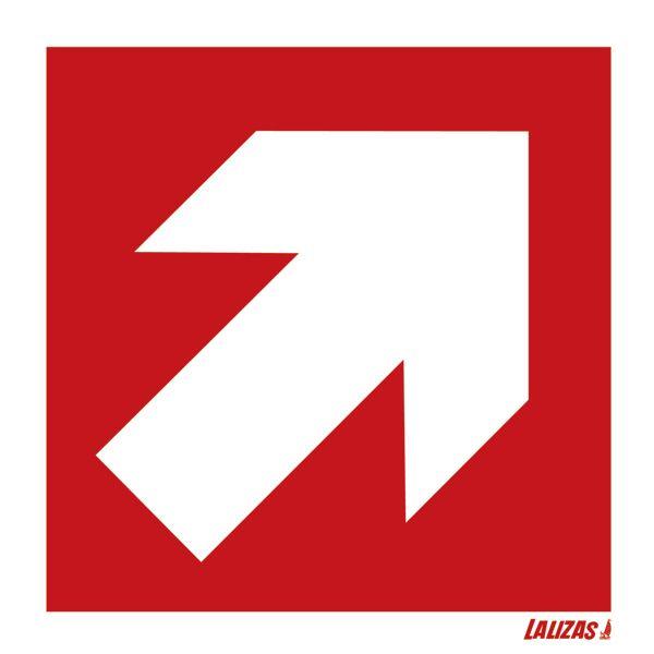 Diagonal Red Arrow Logo - LALIZAS IMO SIGNS Arrow Red