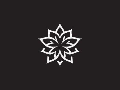 Black Flower Logo - Fantastic Plant & Flower Logos. Logos. Flower logo, Logos, Logo