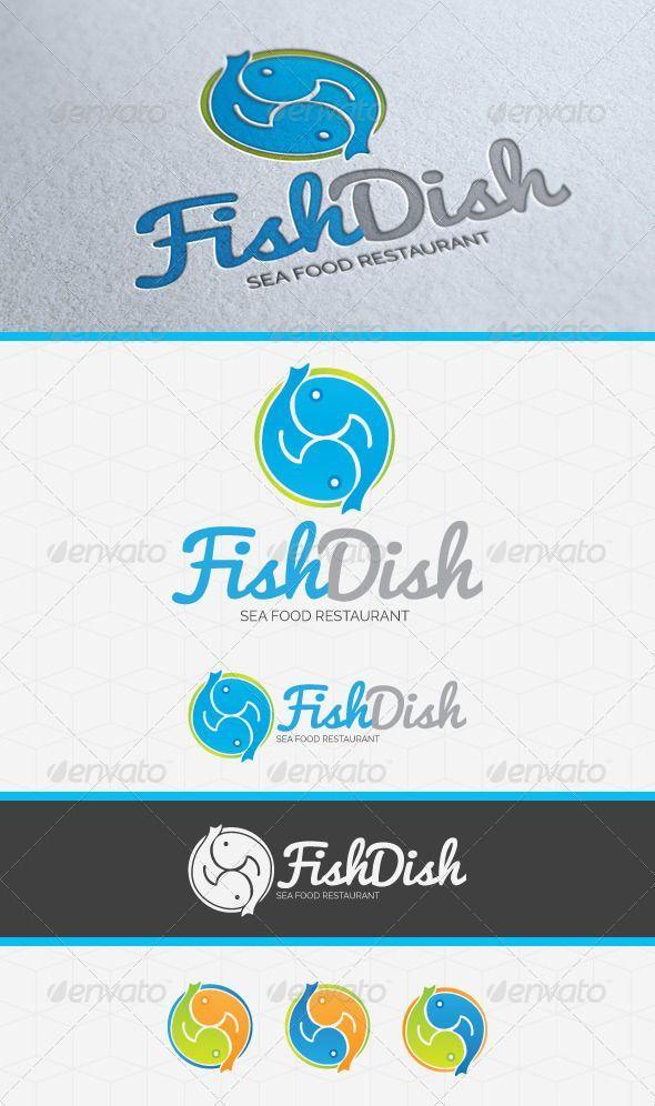 Food Shaped Logo - Fish Dish Restaurant Logo Template #GraphicRiver Description A ...
