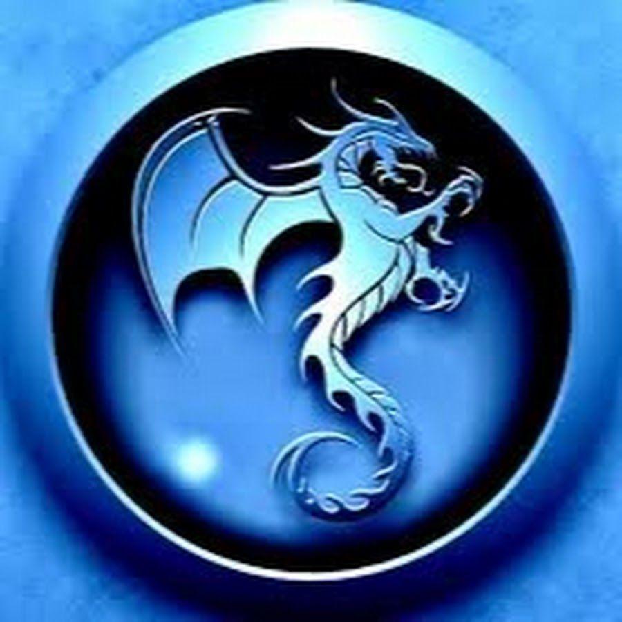 Cool Dragon Logo - blue dragon