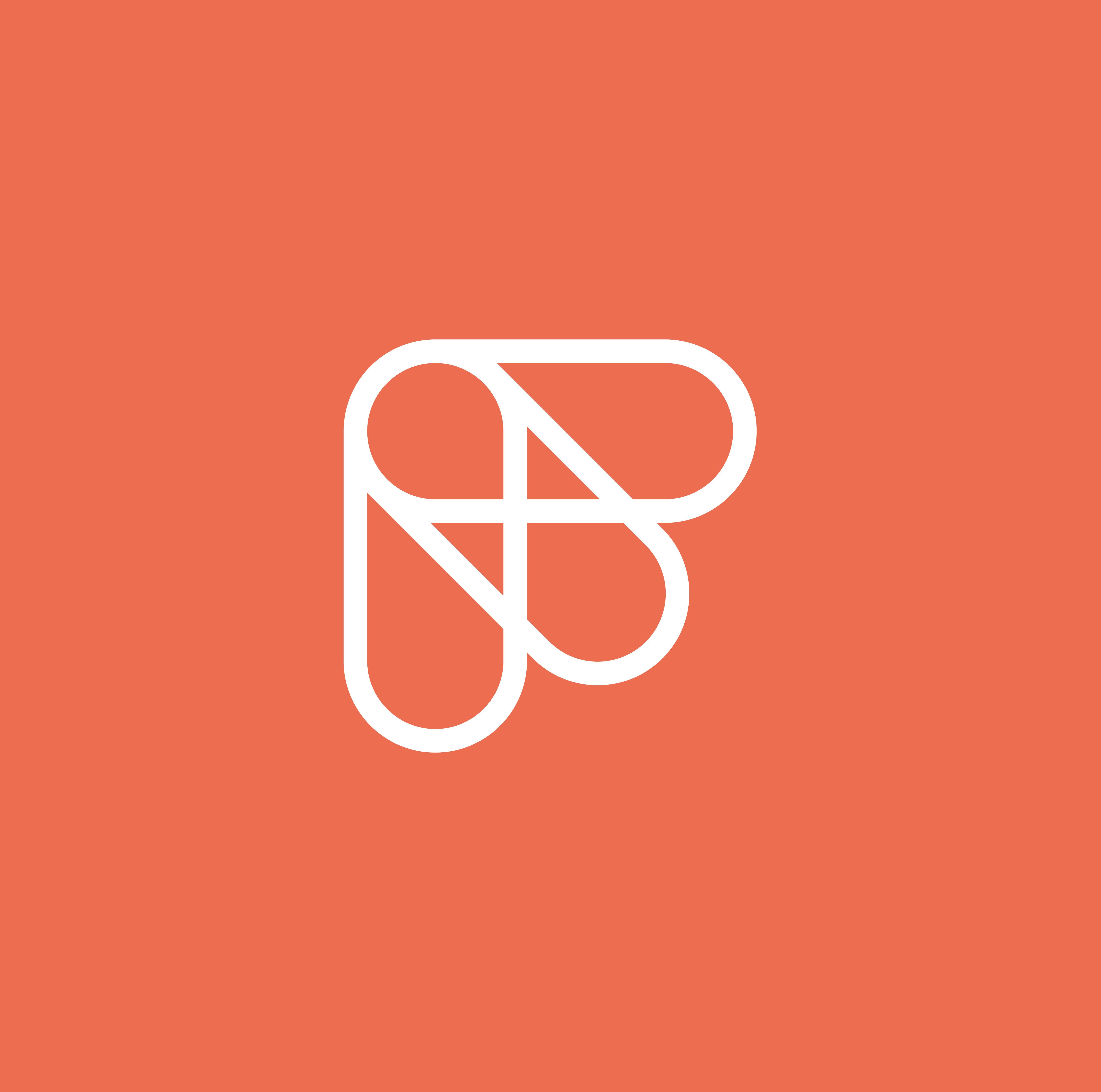 Red and Orange B Logo - Feeld