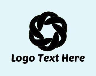 Black Flower Logo - Petals Logo Design. Make a Petals Logo