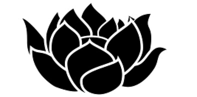 Black Flower Logo - Tribal Black Flower Tattoo