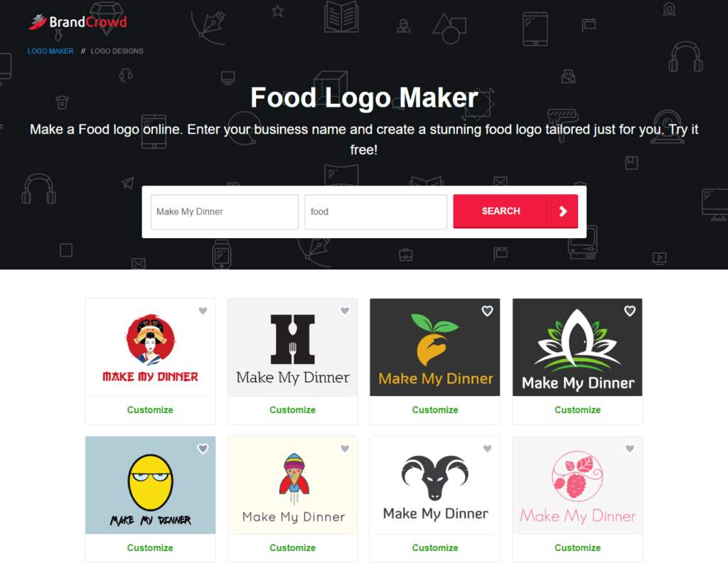 Food Shaped Logo - How to Make a Logo Online in Less Than an Hour | Paul James