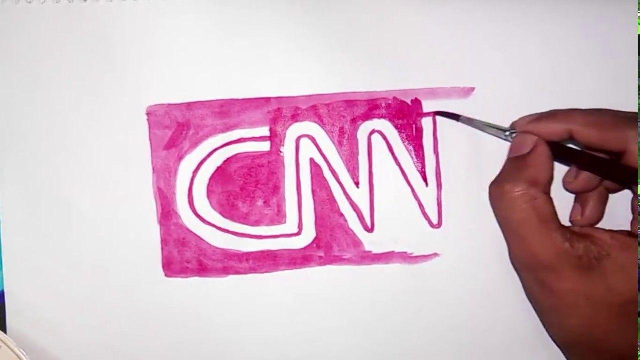 CNN Channel Logo - CNN NEWS tv channel logo drawing