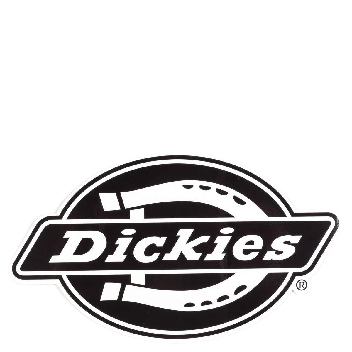Black White S Logo - Dickies Logo Sticker Black/White 130mm x 70mm - rollersnakes.co.uk ...