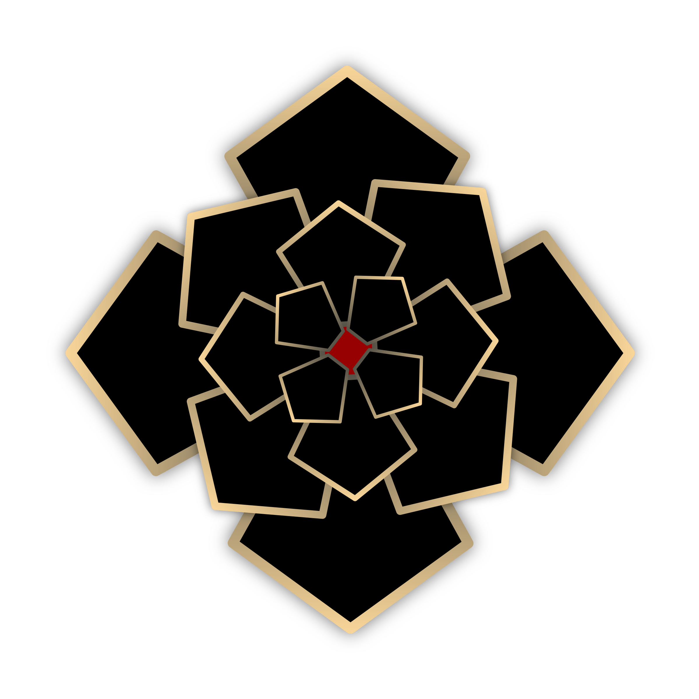 Black Flower Logo - Clipart - Black Flower