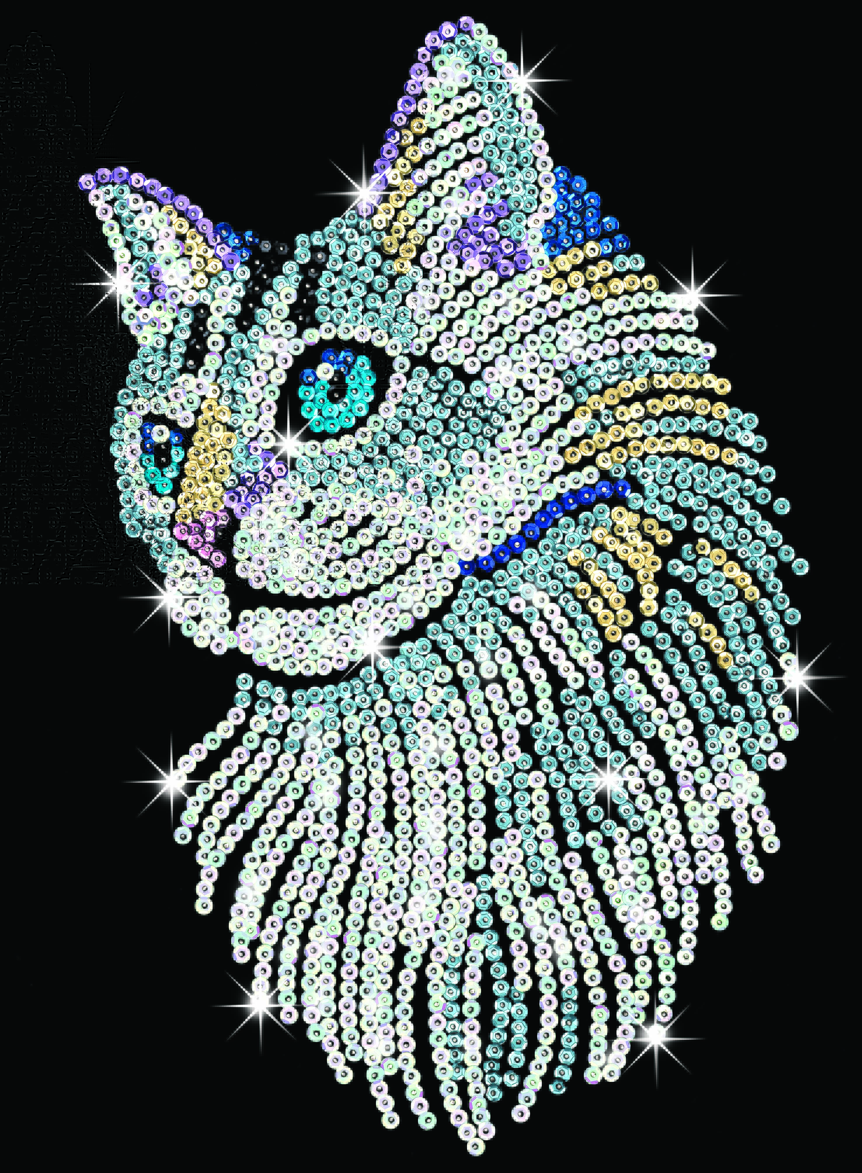 Blue and White Cat Logo - Seqin Art White Cat Craft Kit