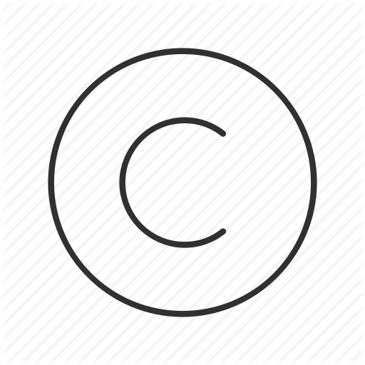 Black C in Circle Logo - C, c in a circle, circle, copyright, copyright logo, copyright ...