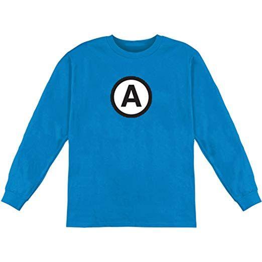 Amazon.com Small Logo - Aquabats Women's Logo Active Wear Blue