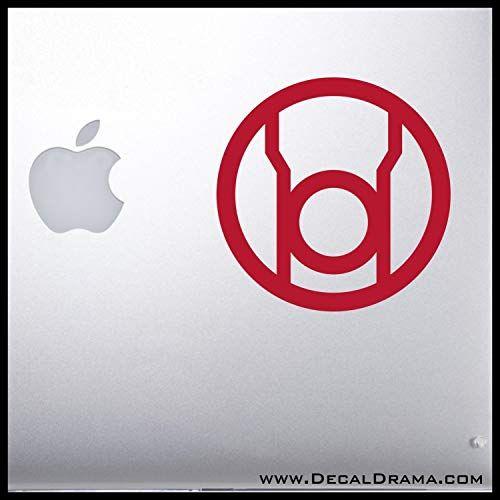 Amazon.com Small Logo - Red Lantern Corps (Rage) emblem SMALL Vinyl Car/Laptop Decal