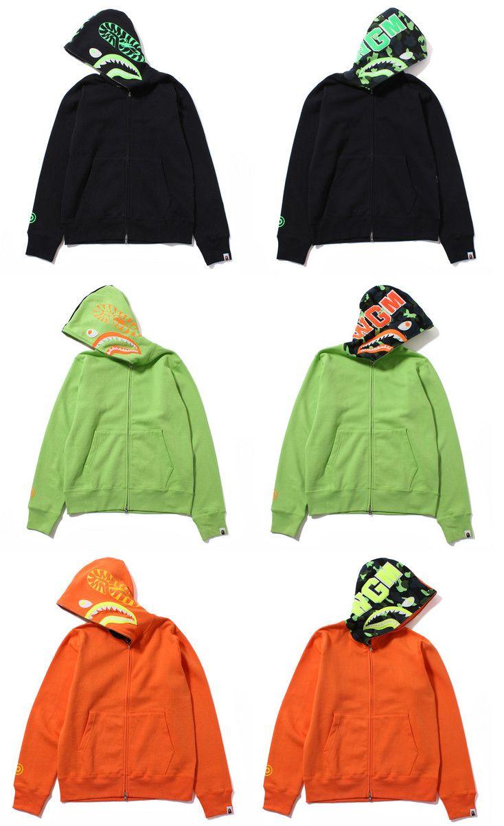 Green and Black BAPE Logo - Chronological History of Shark Hoodie Releases Warning! Lots
