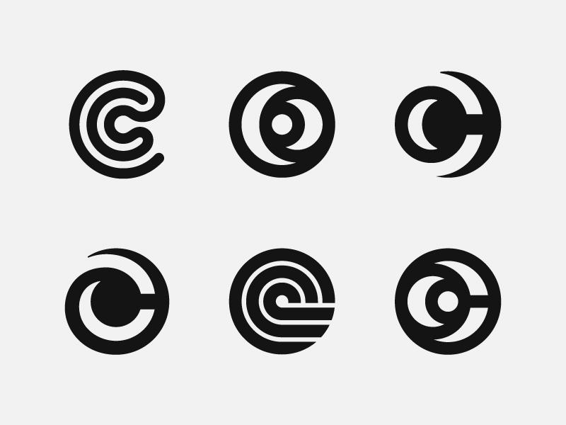 Black C in Circle Logo - 50+ Letter C Logo Designs For Inspiration | 2018