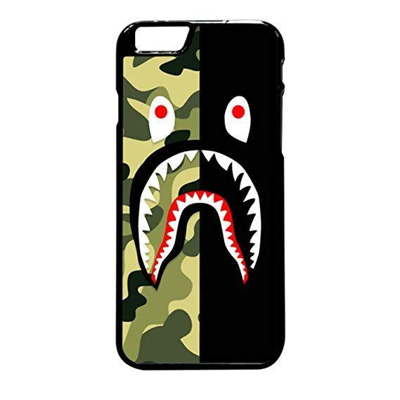 Green and Black BAPE Logo - Amazon.com: Bape Shark Green Camo And Black iPhone 6 Pus/6s Plus ...