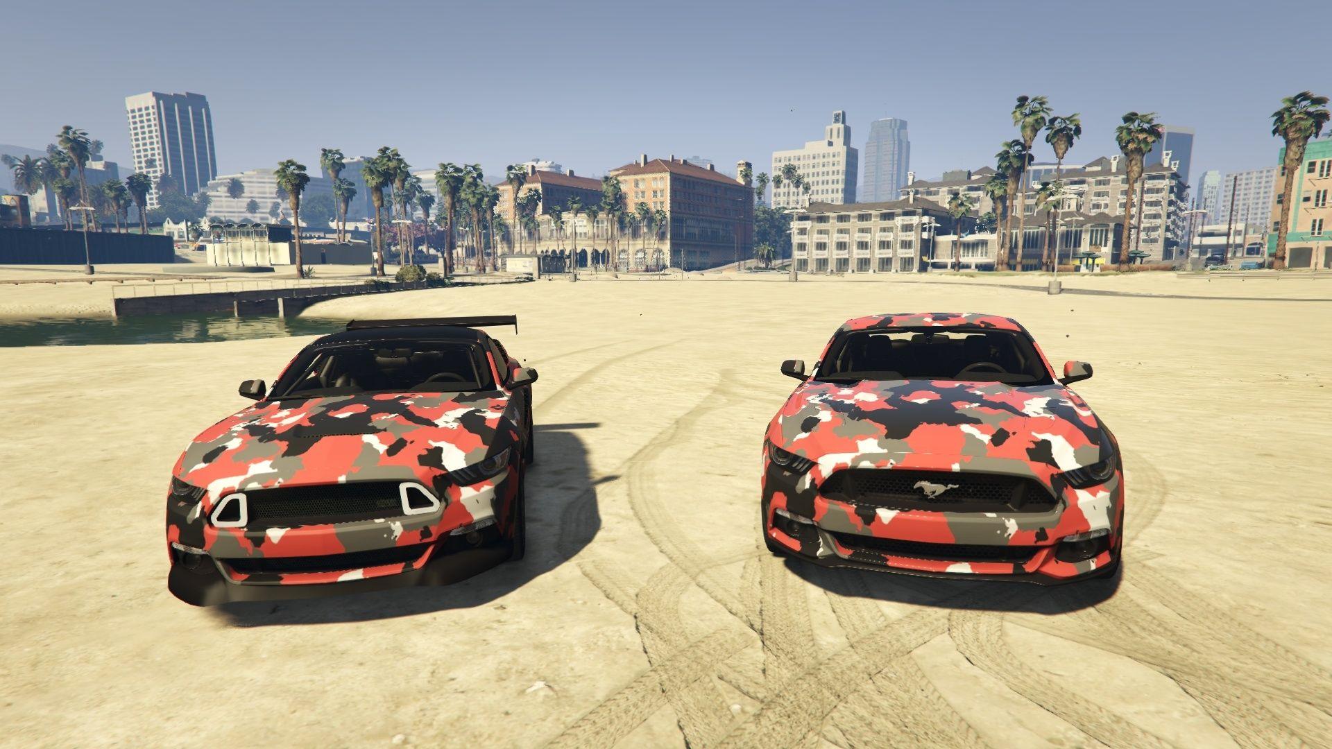 Camo Mustang Logo - Ford Mustang GT Camouflage Paintjob - GTA5-Mods.com