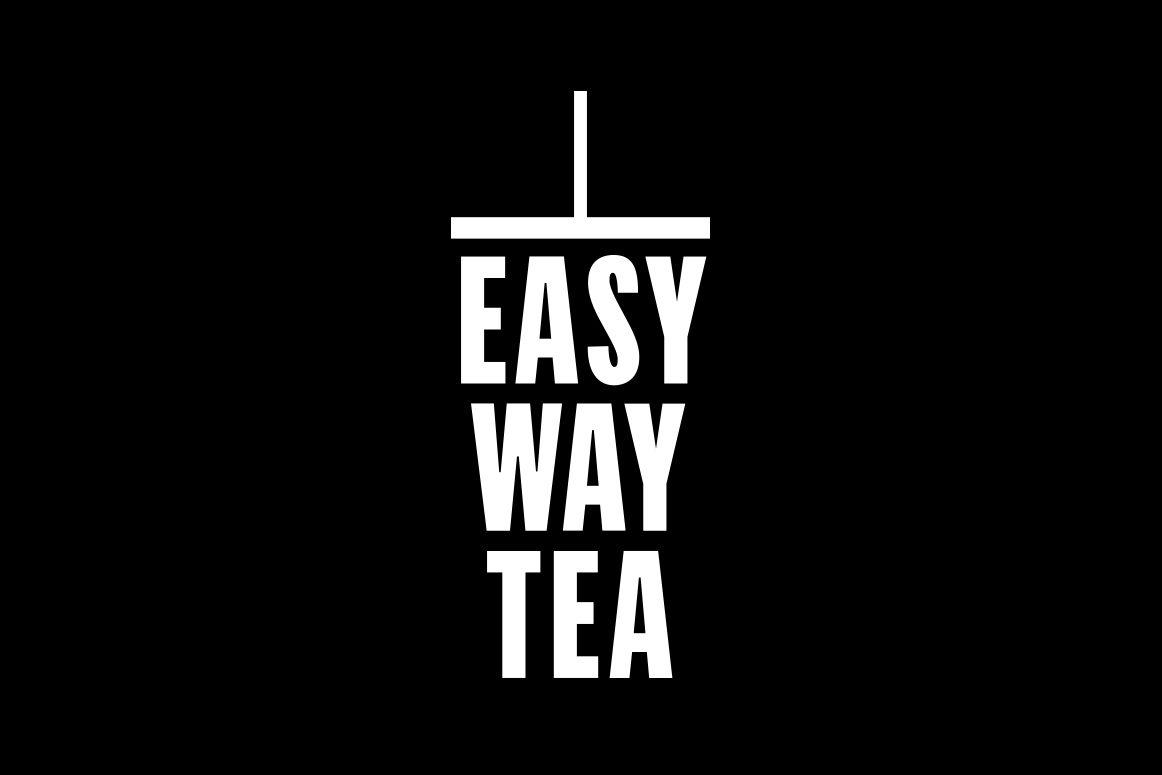 Easy Black and White Logo - EASY WAY TEA