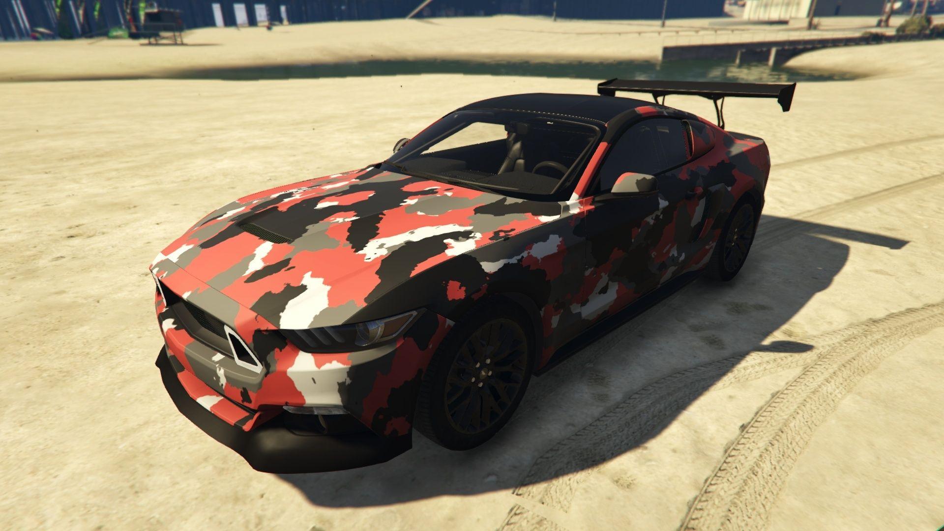 Camo Mustang Logo - Ford Mustang GT Camouflage Paintjob - GTA5-Mods.com