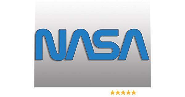 Blue with White Letters Logo - Amazon.com: American Vinyl Blue NASA Worm Letters Sticker (Space ...