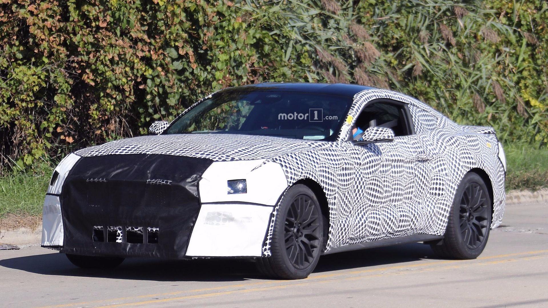 Camo Mustang Logo - 2018 Ford Mustang GT spied in updated body underneath polka dot camo