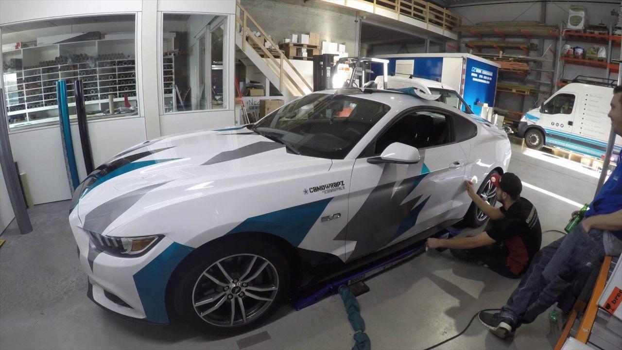 Camo Mustang Logo - Mustang GT S550 in Urban Camo - CAMOWRAPZ by X Carwrapping - YouTube