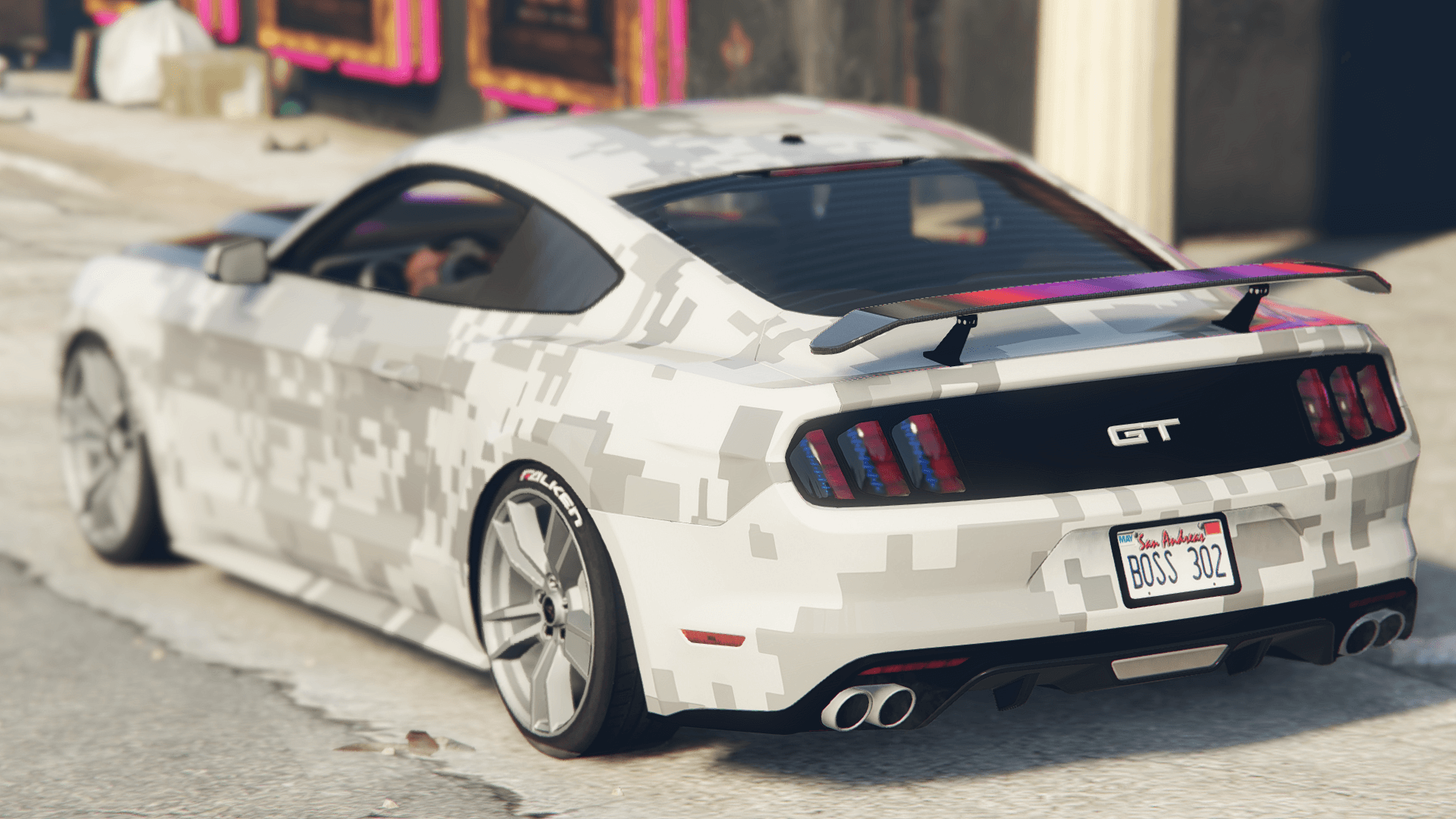 Camo Mustang Logo - Digital Camo Wrap for 2015 Mustang - GTA5-Mods.com