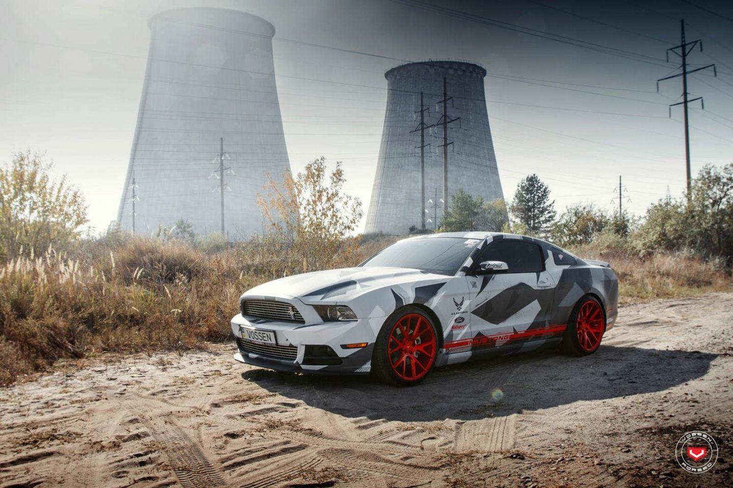 Camo Mustang Logo - Ford Mustang with the camouflage exterior and gets the candy apple ...