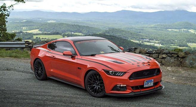 Camo Mustang Logo - Camo-Wrapped S550 Mustang | 2015+ Mustang Forum News Blog (S550 GT ...