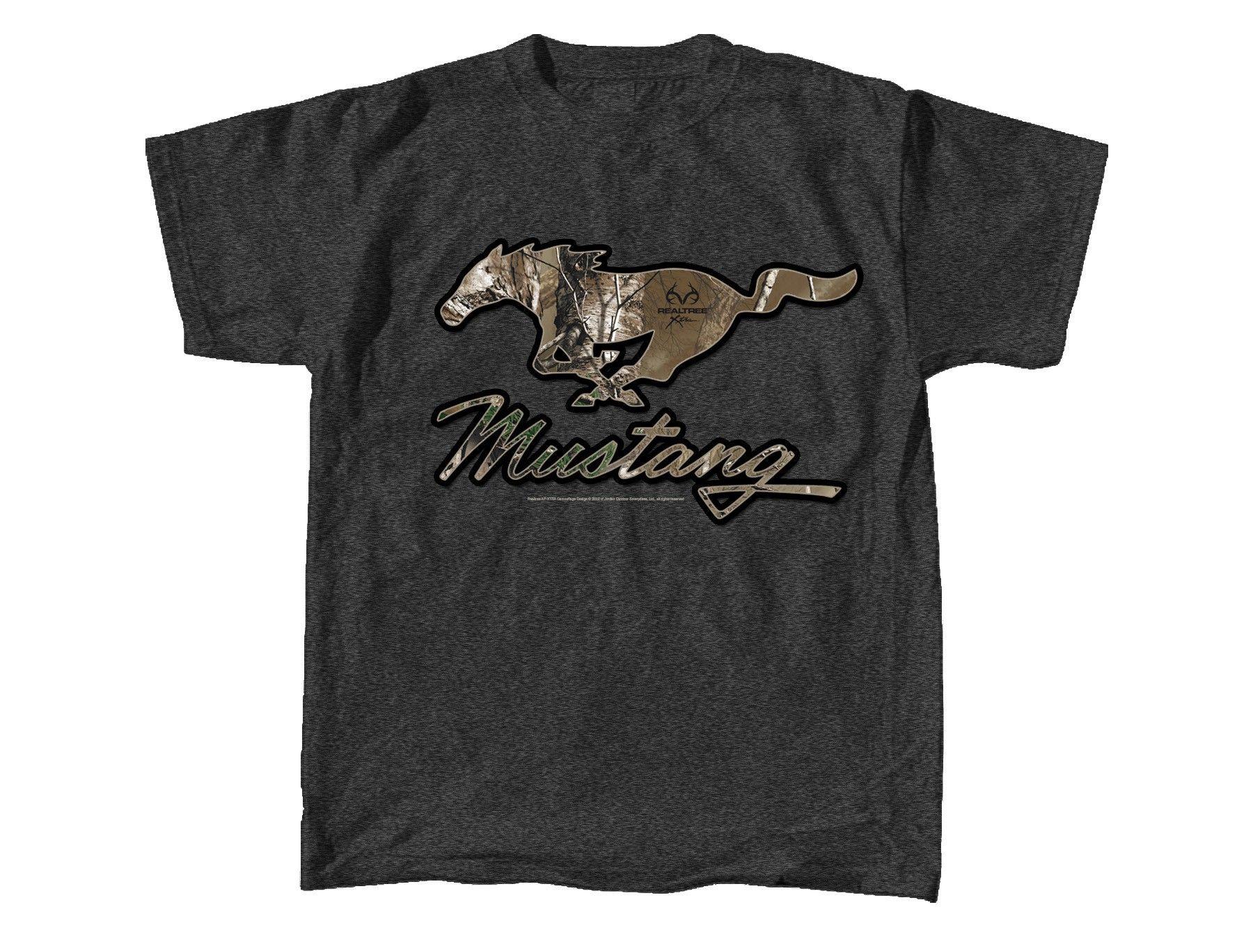 Camo Mustang Logo - Ford Mustang Realtree Camo Camoflauge Running Horse Pony Gray ...