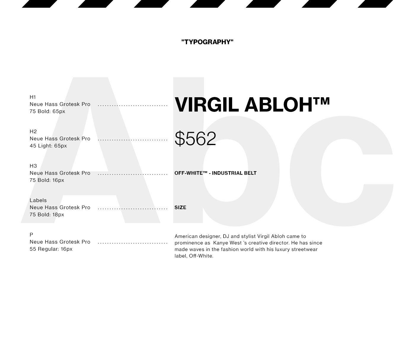 Off White Virgil Abloh Logo - Carlos Erazo - OFF-WHITE c/o Virgil Abloh 