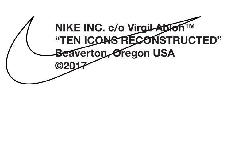 Off White Virgil Abloh Logo - END. How to Cop: Nike x Virgil Abloh “The Ten”