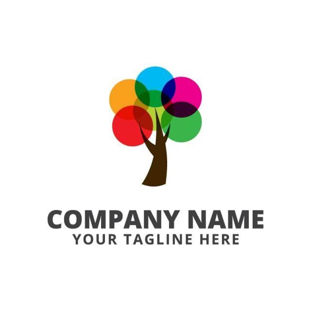 Colorful Tree Logo - Colorful Tree Logo Template for Free Download on Pngtree