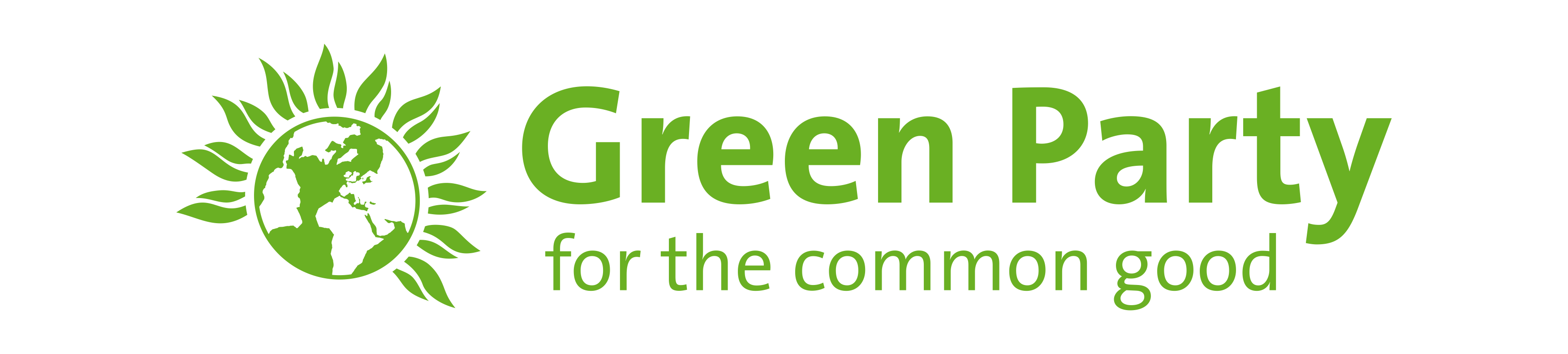 Text Green Logo - Green Party Visual Identity