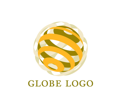 Disin Gold Globe Logo - Vector globe logo inspiration download | Business logos Vector Logos ...