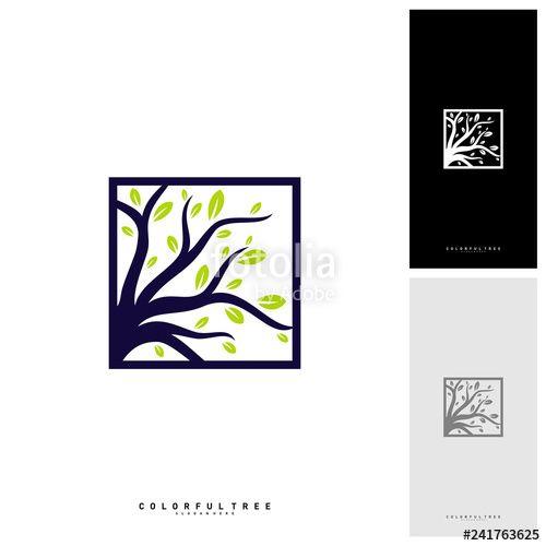 Colorful Tree Logo - Colorful Tree Logo Design Template. Luxury Tree logo Concepts ...