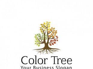 Colorful Tree Logo - Colorful tree logo | free vectors | UI Download