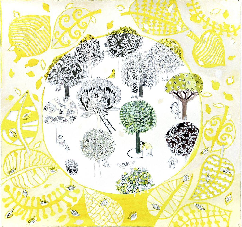 Tree in a Yellow Circle Logo - Trees in Yellow circle | cate edwards | Flickr