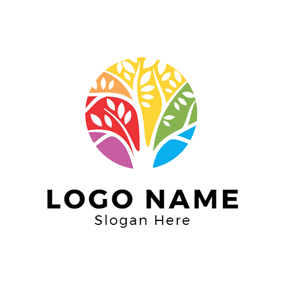 Colorful Tree Logo - Free School Logo Designs. DesignEvo Logo Maker