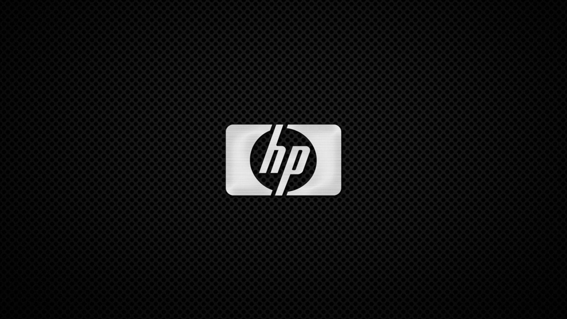 Latest HP Logo - HP logo on the grid wallpaper and image, picture, photo